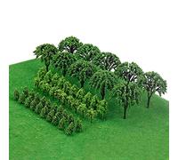 ZYWUOY 50PCS Alberi Miniatura Modello Treno Ferrovia Wargame Paesaggio Scala