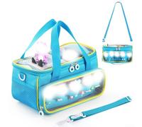 ZYWUOY Custodia da trasporto per Toniebox Starter Set, borsa portatile in tessuto da viaggio con manico per lettore audio e accessori (blu), Blu