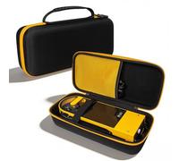 ZYWUOY Custodia in EVA per giradischi Audio-Technica AT-SB727, custodia rigida portatile con tasca in rete per dischi e cavi, nero e giallo