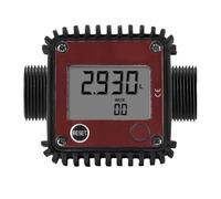 ZYWUOY Misuratore di portata a ingranaggi con display digitale, filettatura esterna DN25 per olio, acqua, diesel, portata 10-100L/min, con corpo in lega di alluminio in plastica