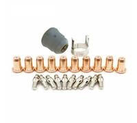 ZYWUOY Set di consumabili per taglio al plasma per torce IPT-60/IPT-40 e PT-60/PT-40, kit da 22 pezzi con elettrodi, ugelli, supporto e tappo, compatibile con taglierine al plasma WS-OEM