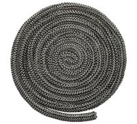 ZYWUOY Stufa Corda di Fuoco Bruciatore a Legna Bruciatore Log Door Seal Kit Stufa Corda Stufa Nera Stufa Fuoco/Fuoco Stufa A Legno 6/8mm Lunghezza 2m Bruciatore Porta Guarnizione