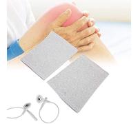 Zyxdk 1 Paio Elettrodo Ginocchiere, Estensibile Fibra d'Argento Manica del Ginocchio, Artrite Sollievo dal Dolore Articolare Fisioterapia per Individuale Professionale (Color : Grey)