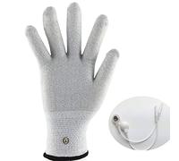 Zyxdk 3/5 Paia Guanti Conduttivi Fibra d'Argento Microcorrente Massaggio con Elettrodi per Faccia, Corpo Stimolare la Circolazione Sanguigna, Sollievo dal Dolore (Color : Gray 5 Pairs)
