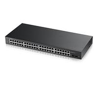 Zyxel 48-porte Gigabit Switch | Gestione Smart | Montaggio in rack con 2 porte SFP | VLAN, IGMP, QoS | Garanzia a vita [GS1900-48]