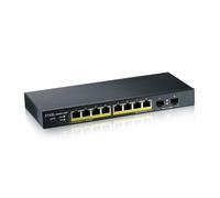 Zyxel 8 porte Gigabit PoE Switch Gestione Smart Montaggio a parete/da tavolo e
