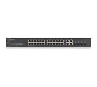 ZYXEL - GS-1920-24 Switch Gigabit Ethernet Managed Plus 28Porte con 24 x 10/100/1000 (PoE) + 4 x10Gigabit SFP Dedicate