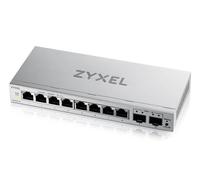 Zyxel Switch Ethernet 8 Porte | Switch Gigabit Web Managed | 2x SFP Uplinks | QoS, Link Aggregation, VLAN, IGMP Snooping | Senza ventola | Desktop [GS1200-10v3]