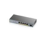 ZYXEL GS1350-6HP - Switch, 6 porte, Gigabit Ethernet, PoE+, SFP