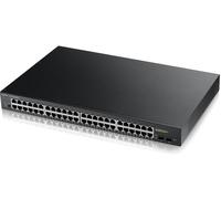 Zyxel GS1900-48HP Gestito L2 Gigabit Ethernet [10/100/1000] Supporto Power over Ethernet [PoE] 1U Nero (Zyxel GS1900-48HP v2 48