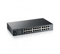 Zyxel Switch modalità ibrida intelligente GbE a 24 porte | Cloud autonomo o Nebula | Montaggio su rack | Senza ventola [GS1915 - 24E]