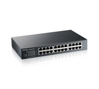 Zyxel Switch modalità ibrida intelligente GbE a 24 porte | Cloud autonomo o Nebula | Montaggio su rack | Senza ventola [GS1915 - 24E]