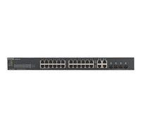 Zyxel GS1920-24v2 - Commutatore Intelligente 24 x 10/100/1000 + 4 x SFP Gigabit Combinato, Montaggio su Rack