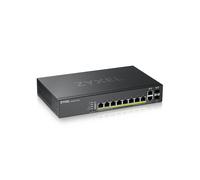Zyxel Switch gestito PoE+ di Layer 2, 8 porte Gigabit Ethernet con budget da 180 W e 2 porte Gigabit combo e modalità ibrida su cloud [GS2220-10HP]