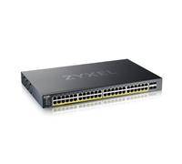 Zyxel Nebula Switch PoE + Smart Managed Ethernet 48 porte Gigabit con 375 Watt Budget e 4 slot SFP + 10G, modalità Cloud ibrida [XGS1935-52HP]