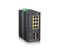 ZYXEL RGS200-12P | Switch Managed Switch PoE gestibile a 12 porte con robusto involucro IP30, ideale per l'uso in esterno!