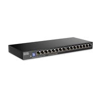 Zyxel Switch di Rete 16 Porte | Switch Gigabit Ethernet Non Gestito | 16 Porte GbE | Design Slim | DIP Commutabile | Senza Ventola | Kit di Montaggio a Parete Incluso | GS1100-16ES