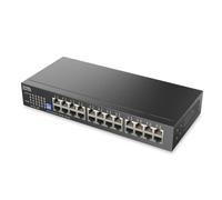 Zyxel Switch di Rete 24 Porte | Switch Gigabit Ethernet Non Gestito | 24 Porte GbE | DIP Commutabile | Senza Ventola | Kit di Montaggio a Parete e su Rack Inclusi | GS1100-24ES