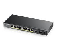 ZYXEL - Switch di Rete GS1100-10HP con 8 Porte Gigabit Ethernet (10/100/1000) / 2 SPF Colore Nero