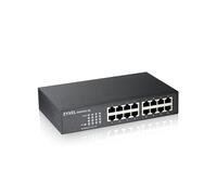 Zyxel Switch Unmanaged, 16 porte Gigabit, Design senza ventole [GS1100-16 v3]