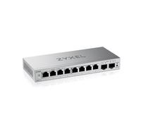 Zyxel Switch Ethernet 8 Porte | Switch Gigabit Web Managed | 2x SFP Uplinks | QoS, Link Aggregation, VLAN, IGMP Snooping | Senza ventola | Desktop [GS1200-10v3]