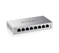 ZYXEL Switch Ethernet 8 Porte | Web-Managed | GS1200-8V3 | 8x Porte GbE, Senza Ventola, Gestione via Web, VLAN, QoS, IGMP Snooping, Efficienza Energetica, Alimentatore Incluso