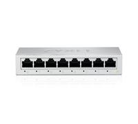 Zyxel Switch Gigabit Ethernet a 8 porte | Non gestito | Alloggiamento in metallo | Splitter Ethernet | Montaggio desktop o a parete [GS-10B v5]