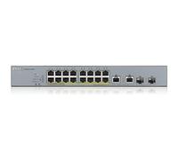 ZYXEL - Switch GS1350-18HP 16 Porte Ethernet PoE 10 / 100 / 100 Mbps RJ45 con 2 Porte SFP Managed