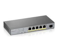 ZYXEL GS1350-6HP - Switch, 6 porte, Gigabit Ethernet, PoE+, SFP