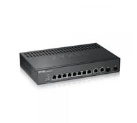 Zyxel Switch gestito di Layer 2, 8 porte Gigabit Ethernet - Design senza ventola con 2 porte Gigabit combo e modalità ibrida su cloud [GS2220-10]