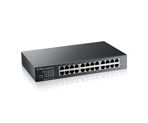 Zyxel Switch modalità ibrida intelligente GbE a 24 porte | Cloud autonomo o Nebula | Montaggio su rack | Senza ventola [GS1915 - 24E]