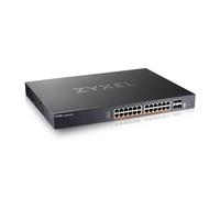 ZYXEL Switch Poe 24 Porte 2.5GbE | Poe++ con 4 Porte SFP+ da 10 GbE | Switch di Accesso L3 Multi-Gigabyte Cloud Managed | Doppia Alimentazione, CA 700 W/CC 1440 W | SMB [XMG2230-28HP]