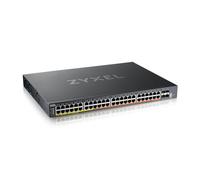 Zyxel Switch PoE a 52 porte | 16 x 2,5 GbE, 32 x 1 GbE PoE++, 4 x 10 G SFP+ | Switch ad accesso multi-Gig-L3 gestito cloud | Doppia alimentazione AC 960 W/DC 2400 W [XMG2230-52HP]