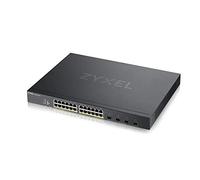Zyxel Switch PoE+ gestito intelligente Gigabit Ethernet a 24 porte con budget da 375 Watt e 4 slot SFP+ 10G, modalità cloud ibrido [XGS1930-28HP]