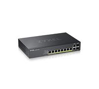 Zyxel GS2220-10HP Gestito L2 Gigabit Ethernet [10/100/1000] Supporto Power over Ethernet [PoE] Nero (GS2220-10HP 8-PORT GBE L2