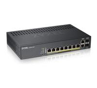 ZYXEL GS19208HPV - Switch, 10 porte, Gigabit Ethernet, RJ45/SFP, PoE