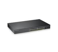 Zyxel 48-porte Gigabit PoE Switch | Gestione Smart | Montaggio in rack | 48 porte PoE+ con budget da 170 W e 2 porte SFP | VLAN, IGMP, QoS| Garanzia a vita [GS1900-48HP]