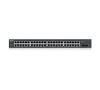 Zyxel 48-porte Gigabit PoE Switch | Gestione Smart | Montaggio in rack | 48 porte PoE+ con budget da 170 W e 2 porte SFP | VLAN, IGMP, QoS| Garanzia a vita [GS1900-48HP]