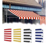 ZYXQQJ - Copertura di ricambio per tenda retrattile, impermeabile e resistente, in tessuto per giardino, patio, balcone, 3 x 2,5 m (rosso, 200 x 150 cm)