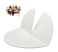 ZYXQQJ Grande Piano Tavolo Rotondo Pieghevole 1.2/1.3/1.4/1.5/1.6/1.7/1.8/2m Circolare In Legno Senza Gambe Solo Piano Tavolo Salvaspazio(White marble,180cm/71)