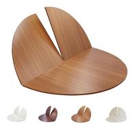 ZYXQQJ Piano Rotondo Pieghevole 1.2/1.3/1.4/1.5/1.6/1.7/1.8m Grande Piano Mobile In Legno Prolunga Da Scrivania Senza Gambe Solo Piano Tavolo Salvaspazio(Yellow Teak,160cm/63in)