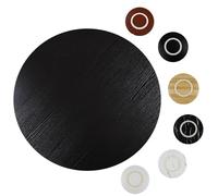 ZYXQQJ Piatto Girevole Rotondo 60/70/80/90cm Piatto Da Servizio Grande Lazy Susan In Legno Per Tavolo Da Pranzo Vassoio Da Portata(Black marble,60cm/24inch)