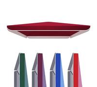 ZYXQQJ Rettangolare - Tenda parasole di ricambio, 2 x 2 m, 2,2 x 2,8 m, 2,5 x 2,5 m, in tessuto quadrato per ombrellone da spiaggia, cortile, facile da installare, colore: Burgundy, Size:250 x 320 cm