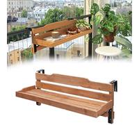 ZYXQQJ Tavolo Da Balcone Salvaspazio 60×30 90×30 120×30cm Tavolino Da Appoggio Per Ringhiera Con Struttura In Metallo Tavolino Sospeso Pieghevole(90x30cm/35.4x11.8in)