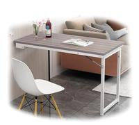 ZYXQQJ Tavolo Pieghevole Da Parete Tavolo Da Pranzo Con Gambe Di Supporto Tavolino A Muro Da Cucina Salvaspazio Rastrelliera Pieghevole In Legno(Gray+White,90x60cm/35x24in)