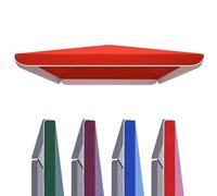 ZYXQQJ Tenda parasole rettangolare di ricambio, 2 x 2 m, 2,2 x 2,8 m, 2,5 x 2,5 m, tessuto quadrato per ombrellone da spiaggia, patio giardino, facile installazione (colore rosso, dimensioni: 250 x