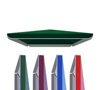 ZYXQQJ Tenda parasole rettangolare di ricambio 2 x 2 m 2,2 x 2,8 m 2,5 x 2,5 m tessuto quadrato per ombrellone da spiaggia cortile giardino, facile installazione (colore: verde, dimensioni: 250 x 250