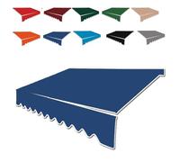 ZYXQQJ Tessuto di ricambio impermeabile in poliestere per tenda da patio retrattile blu scuro, 3 x 2 m, ideale per balconi e rivestimenti per finestre