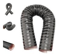 ZYXQQJ Tubo Flessibile Per Condotto Dell'aria Per Auto Lunghezza 1-10 M Condotto Di Raffreddamento Del Freno Flessibile In Silicone, Nero(4m/13.1ft,140mm-5 1/2in)