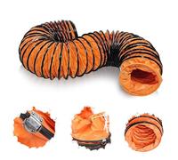 ZYXQQJ Tubo Flessibile per Condotto in PVC 2 3 5 10m Tubo di Ventilazione 300mm Condotto di Scarico con Corde Regolabili E Anello D(5m(16.4ft),300mm-12)